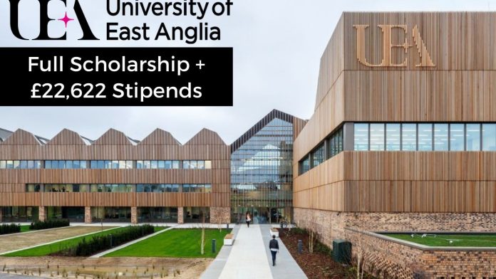 2025 David Sainsbury Scholarship in UK (University of East Anglia) | Fully Funded